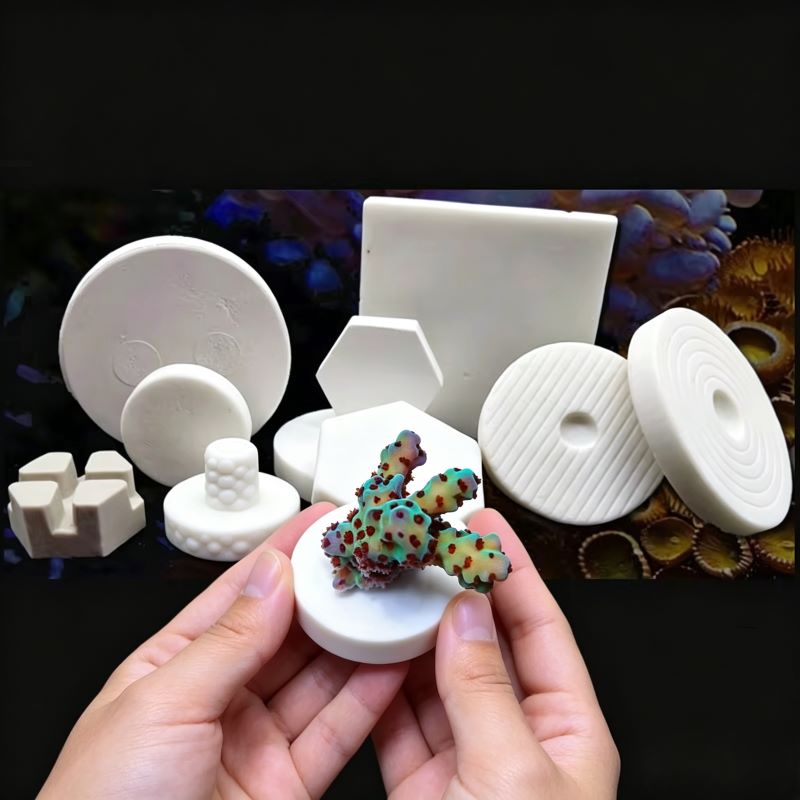 Aquarium Marine Rock - SPS Ceramic Coral Frag Plugs Base