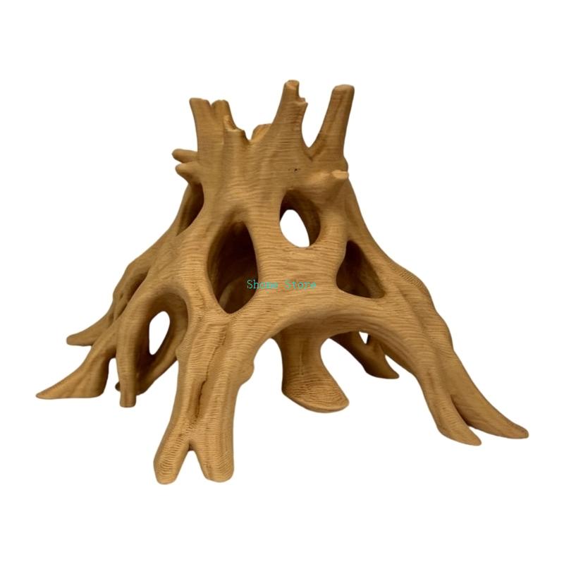 Natural Root Cave Fish Hideout - Aquarium Marine Rock 评论和价格