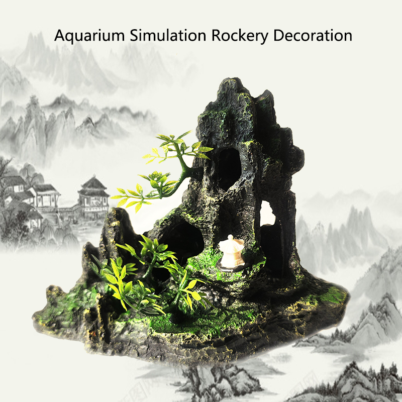 Resin Aquarium Rockery Mountai - Aquarium Marine Rock 评论和价格