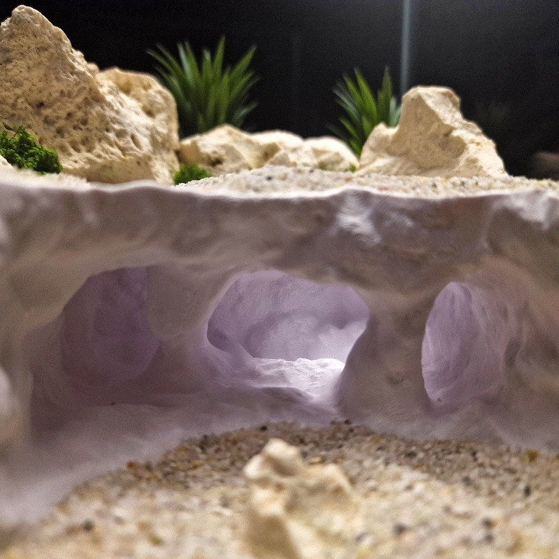 3D Printed Forked Cave Aquariu - Aquarium Marine Rock 评论和价格