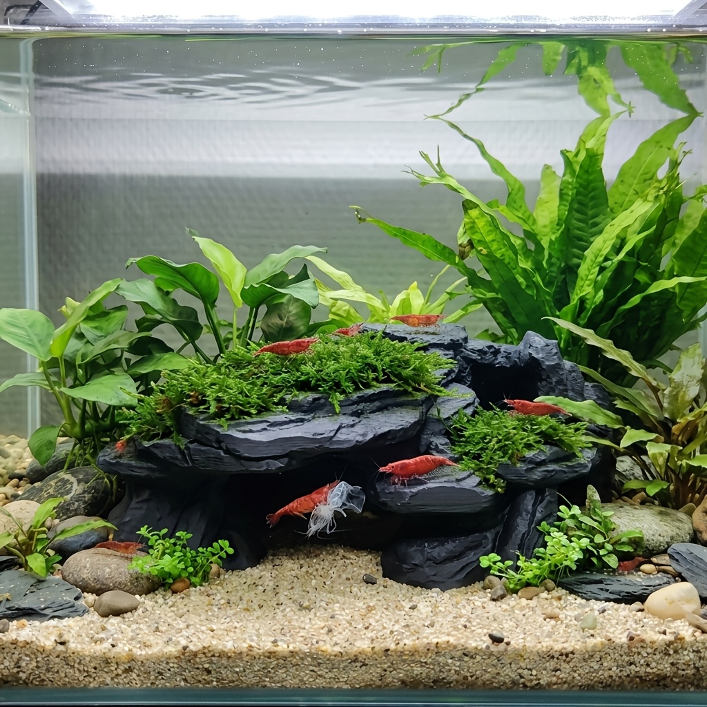 PLA Cave Aquarium Hidden Fish  - Aquarium Marine Rock 评论和价格