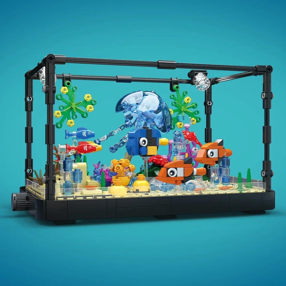 Fish Tank Building Block Set w - Aquarium Marine 评论和价格